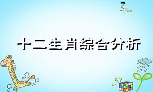 十二生肖综合分析 一生肖专业分析
