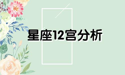 星座12宫分析 黄道带12宫分析
