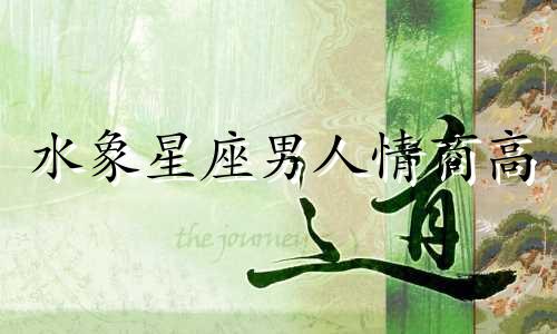 水象星座男人情商高 水象星座男人特征图解分析