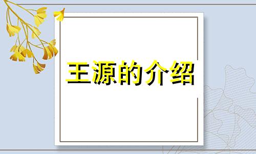 王源的介绍 王源的星座性格分析图