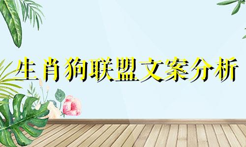 生肖狗联盟文案分析 金牛座星座文案