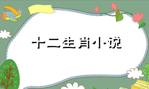 十二生肖小说 十二生肖解析小说女主角