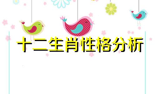 十二生肖性格分析 最全十二生肖性格分析图片