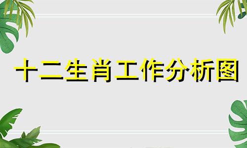 十二生肖工作分析图 十二生肖表