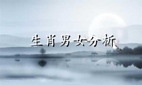 生肖男女分析 生肖如何分析男女关系