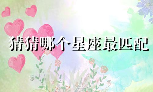 猜猜哪个星座最匹配 哪个星座最匹配哪个星座