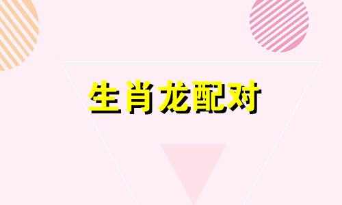 生肖龙配对 生肖配对表 最佳生肖龙配对表