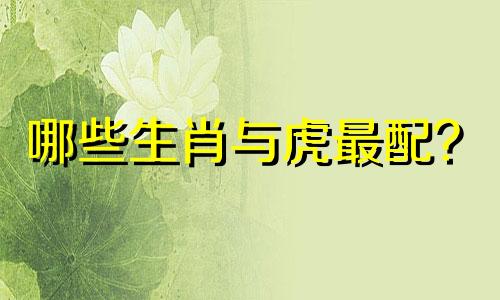 哪些生肖与虎最配？  哪些生肖与虎最配