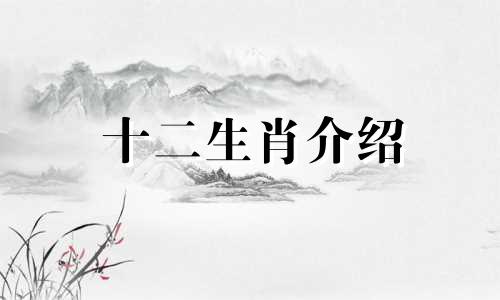 十二生肖介绍 十二生肖介绍