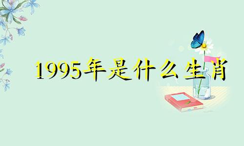 1995年是什么生肖 1995年生肖简介