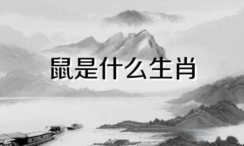 鼠是什么生肖 小鼠生肖