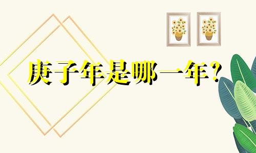 庚子年是哪一年？  2080年是什么生肖