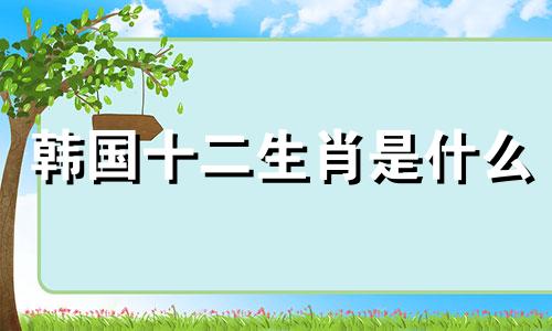 韩国十二生肖是什么 韩国男生十二生肖头像