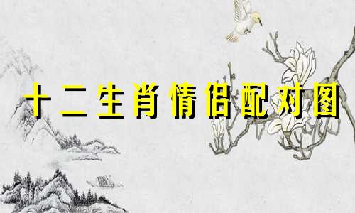 十二生肖情侣配对图 十二生肖婚姻配对图