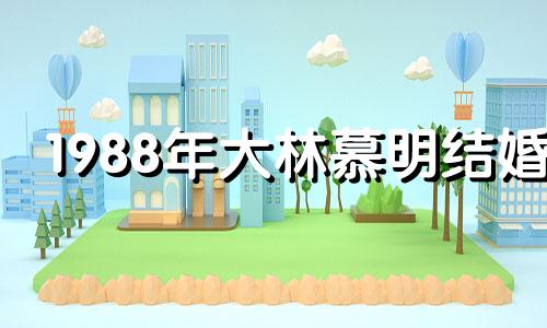1988年大林慕明结婚