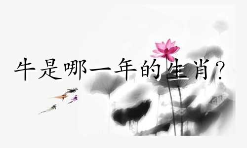 牛是哪一年的生肖？  牛是哪一年的？