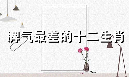 脾气最差的十二生肖 哪个星座脾气最差