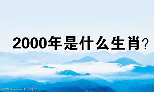 2000年是什么生肖？ 2000年是什么生肖？  2000年以后的生肖是什么