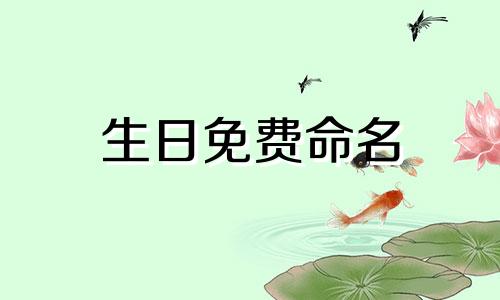 生日免费命名 今年出生的男孩免费命名