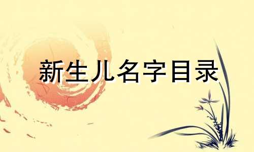 新生儿名字目录 2022 年新生儿名字推荐