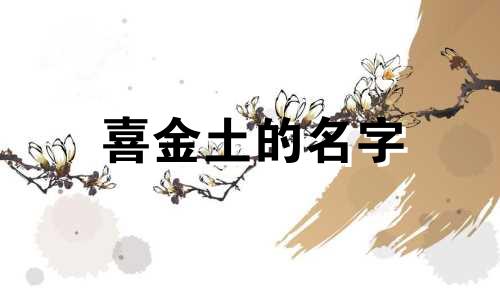 喜金土的名字 以喜金的生辰八字命名