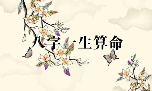八字一生算命 八字是用来算一生运的，请大师点评八字，算一生运。