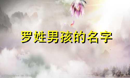 罗姓男孩的名字 罗宇的生日和星座