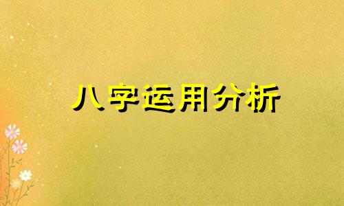 八字运用分析 学生八字祈福有用吗？