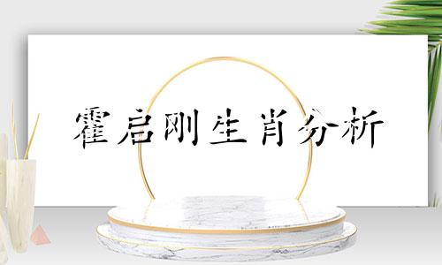 霍启刚生肖分析 郭晶晶与霍启刚儿子生辰八字