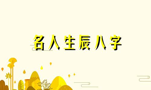 名人生辰八字 高官生辰分析