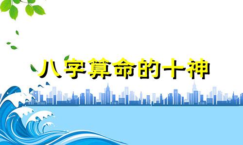 八字算命的十神 十神的含义