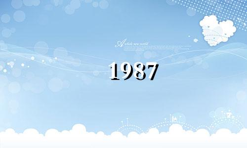 1987 年您几岁？今年你的财运如何？