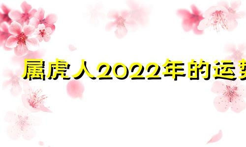 属虎人2022年的运势