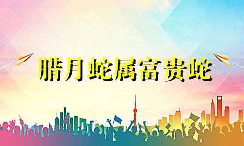 腊月蛇属富贵蛇