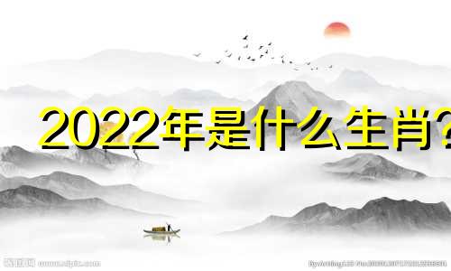 2022年是什么生肖？