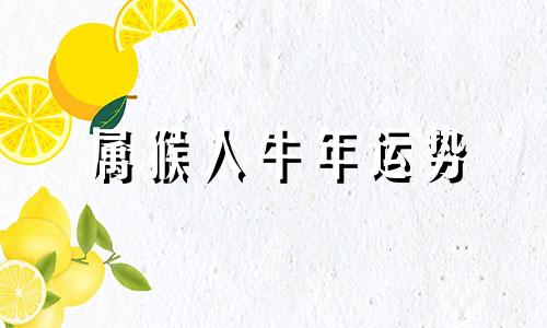 属猴人牛年运势