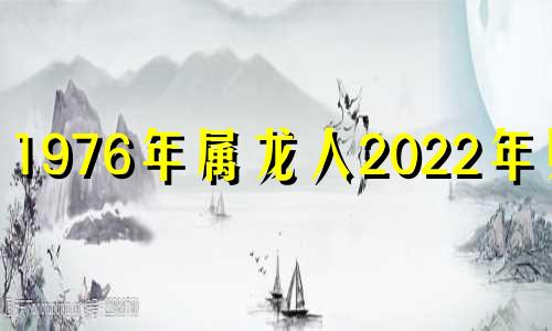 1976年属龙人2022年财运