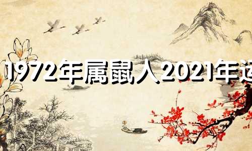1972年属鼠人2021年运势 1972年属鼠人2021年整体运势