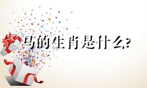 马的生肖是什么?