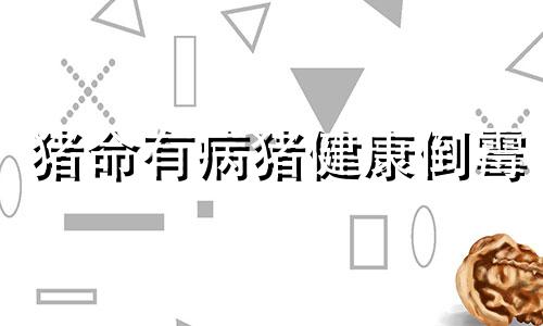 猪命有病猪健康倒霉