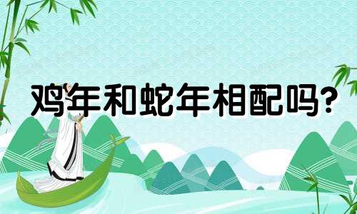 鸡年和蛇年相配吗?
