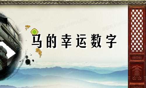 马的幸运数字