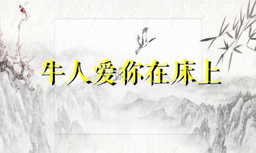 牛人爱你在床上