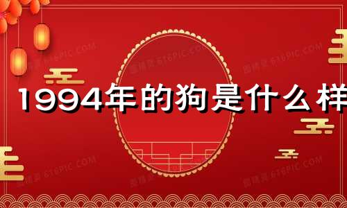 1994年的狗是什么样子