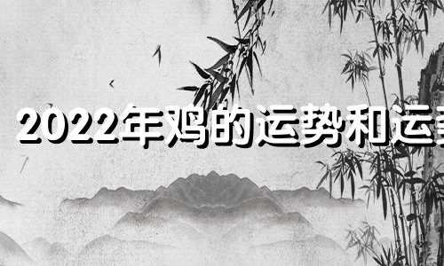 2022年鸡的运势和运势