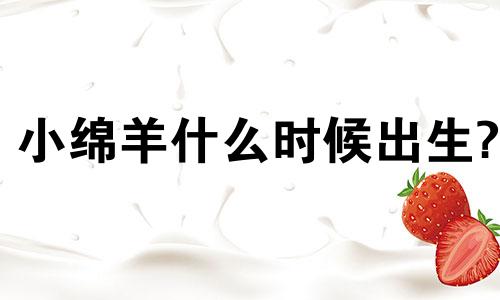 小绵羊什么时候出生?