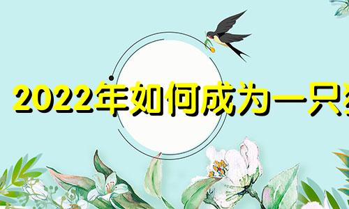 2022年如何成为一只狗