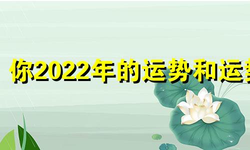 你2022年的运势和运势