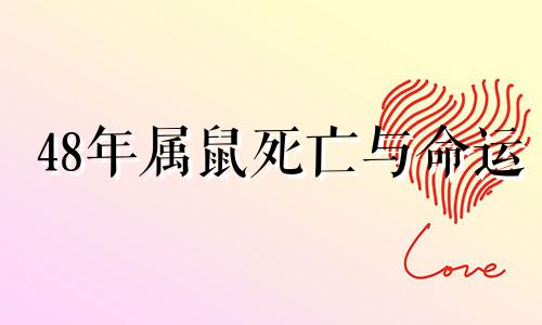 48年属鼠死亡与命运