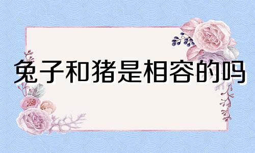 兔子和猪是相容的吗